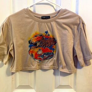 Graphic T-shirt cropped